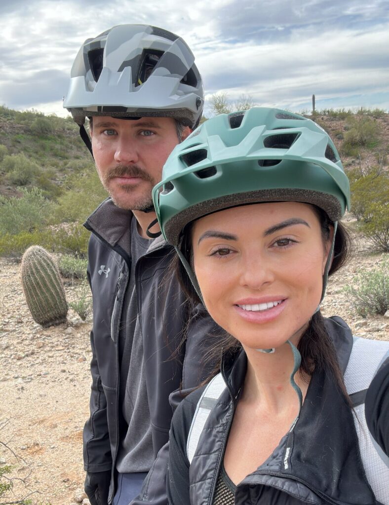 couples biking
