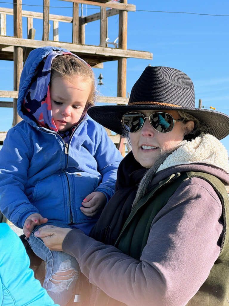 Becky Otteman with her grandchild